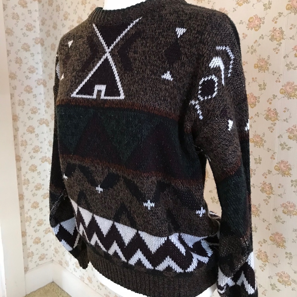 90’s Vintage sweater, Southwest/Aztec, M